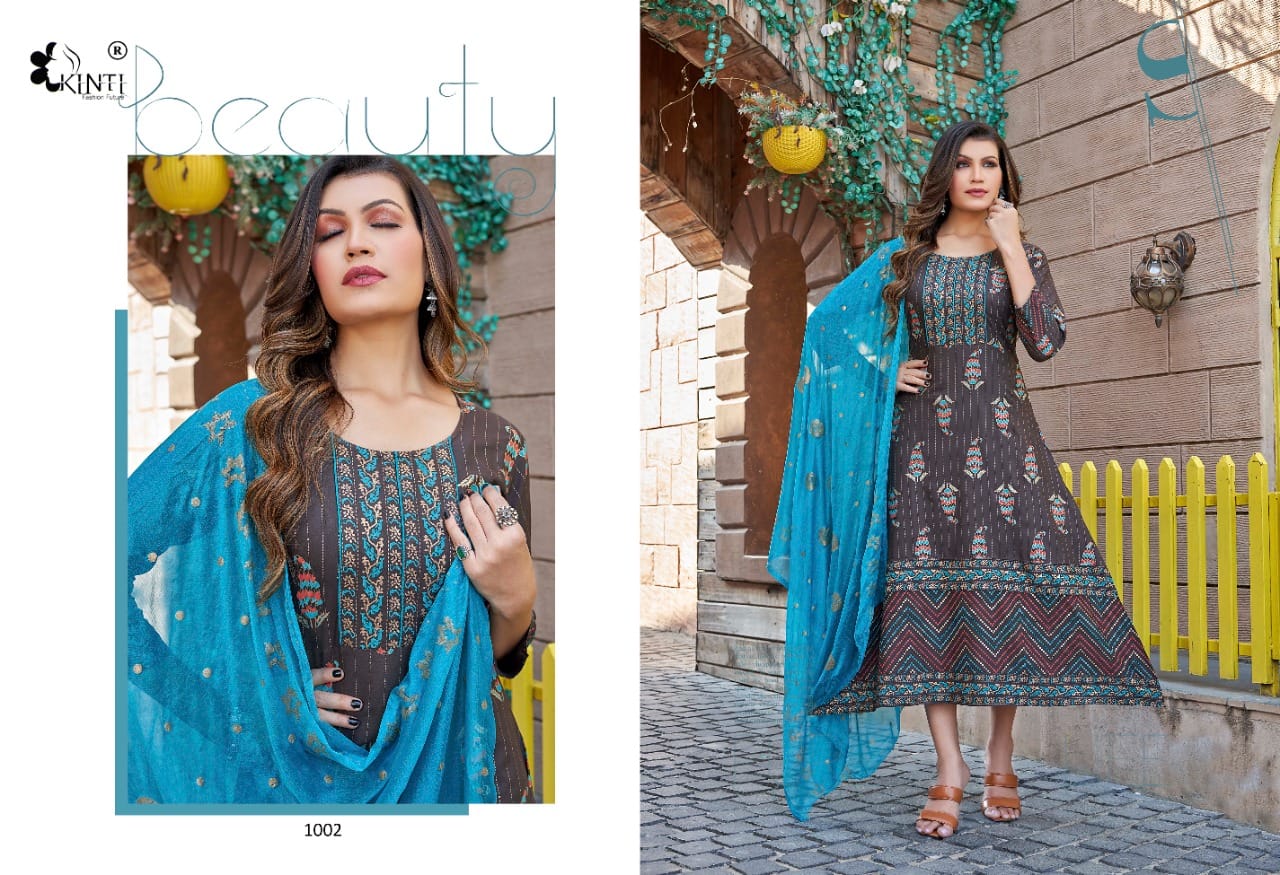 Kinti Heena 1 Festive Wear Wholesale Kurtis With Dupatta Collection